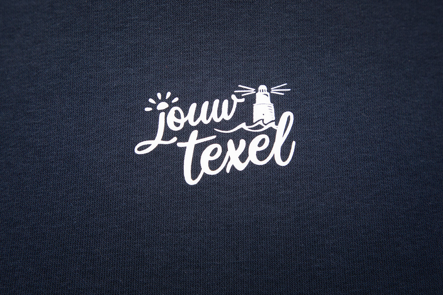 Hoodie Navy Front Jouw Texel